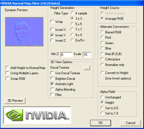 nvidia マップ フィルター ウィンドウ dds ファイルの開き方