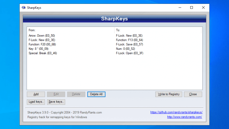 sharpkeys windows 8.1 registry