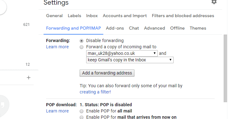 gmail dot trick not forwarding