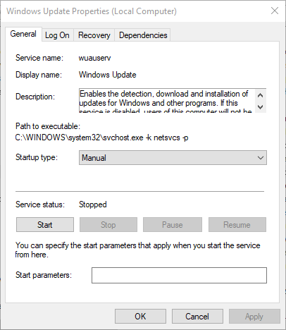 Windows Update window disable radeon settings host application