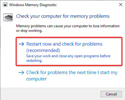 Windows メモリ診断ツール - WerFault.exe windows 10