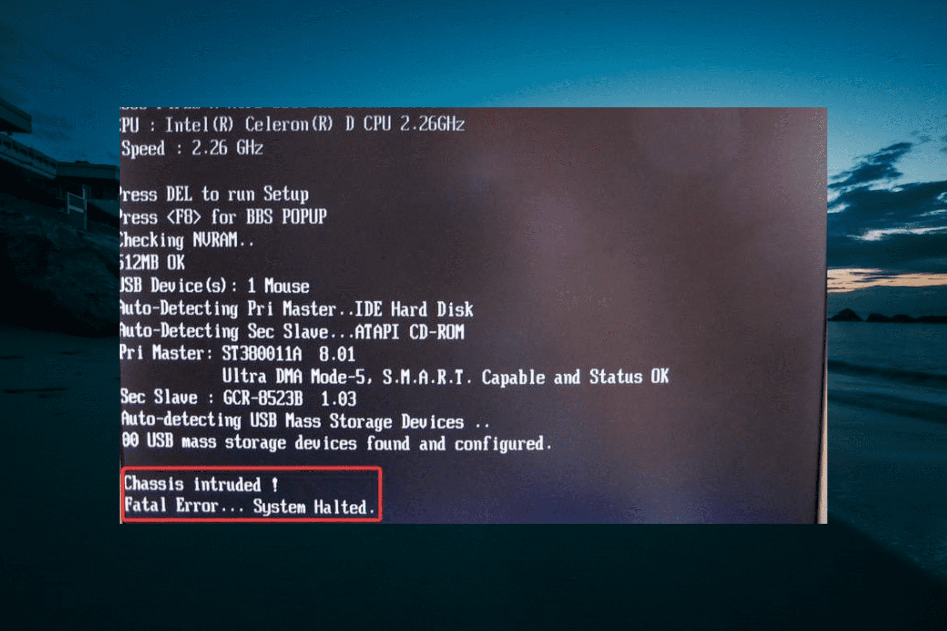 Chassis Intruded Fatal Error System Halted How To Fix