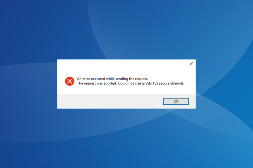 fix could not create ssltls secure channel windows server 2012
