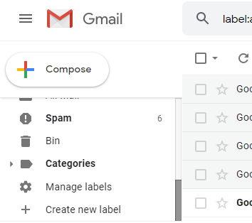 gmail add label to email address