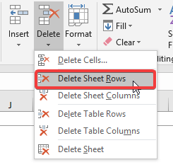 delete multiple rows excel guide