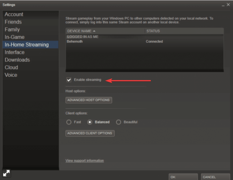 can you install steam link on pc