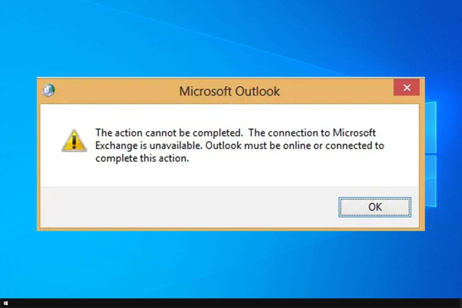 The Connection To Microsoft Exchange Is Unavailable [Fix]