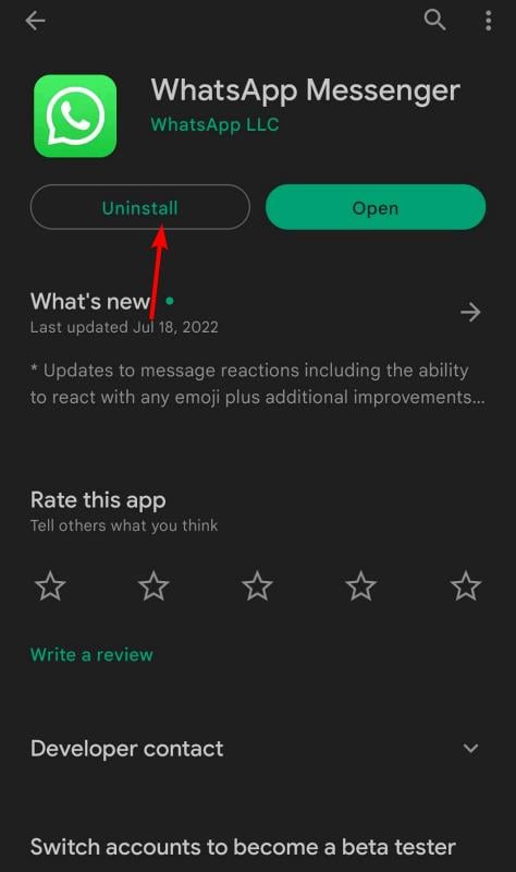 uninstall-whatsapp What happens if I don't update WhatsApp