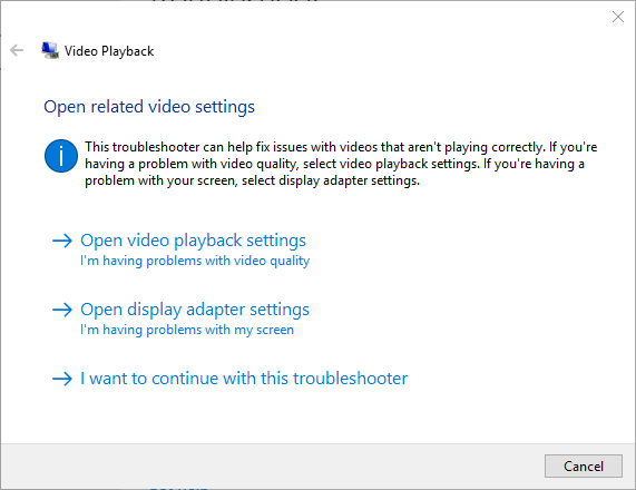 Video Playback window windows media player cannot open WAV/MP3/MP4/AVI/MKV/MPG/MOV files