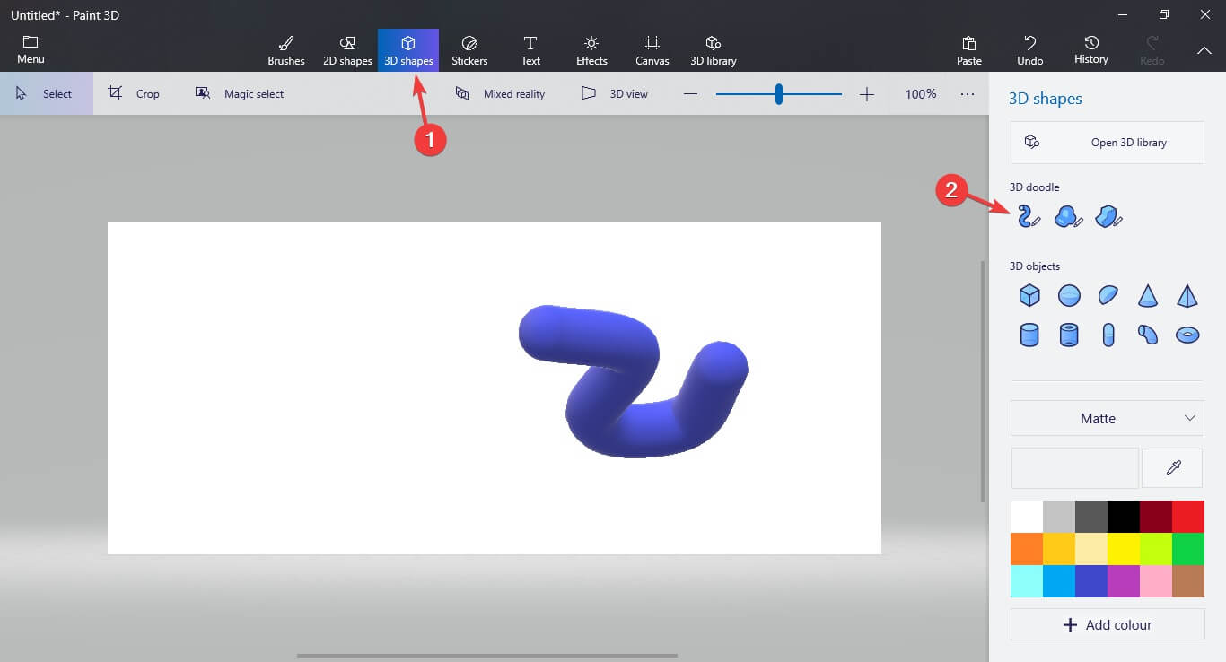 3d tube drawing - paint 3d how to move text;how to move objects