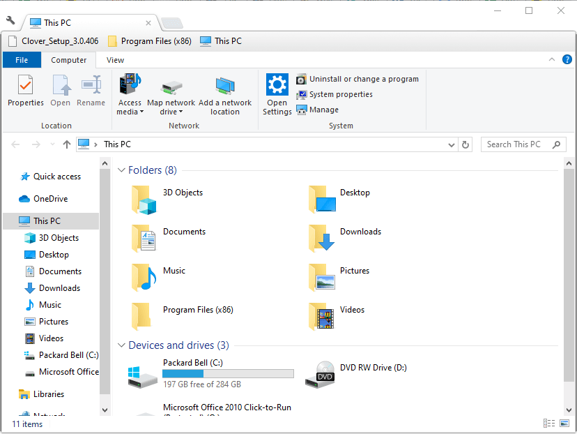 File Explorer gog games not installing