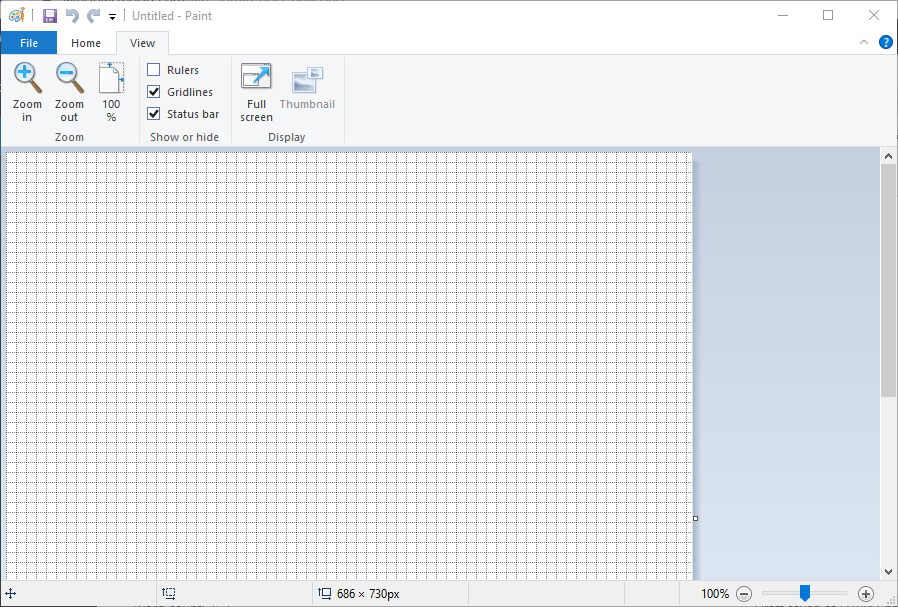 how to activate the grid 3d paint