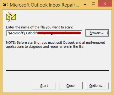 The Outlook Inbox Repair utility outlook the operation failed attachment