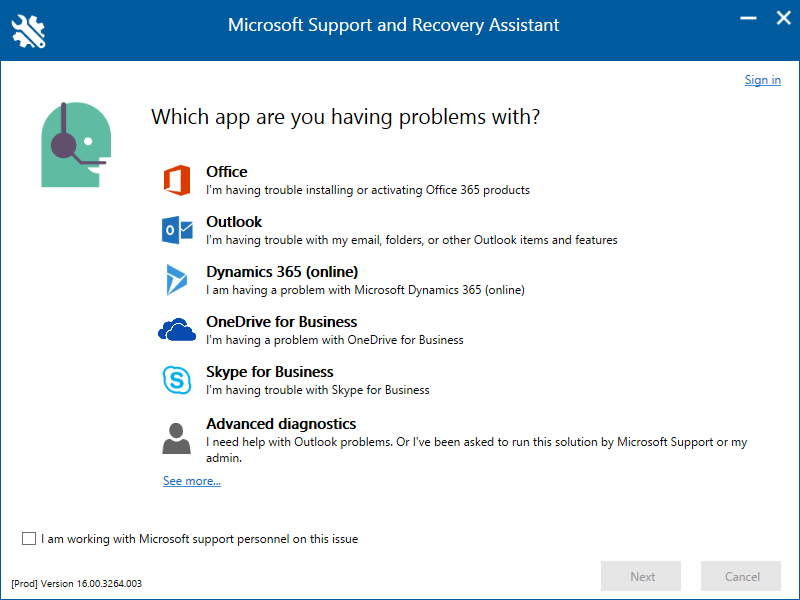 Microsoft Support and Recovery Assistant software microsoft project won't install