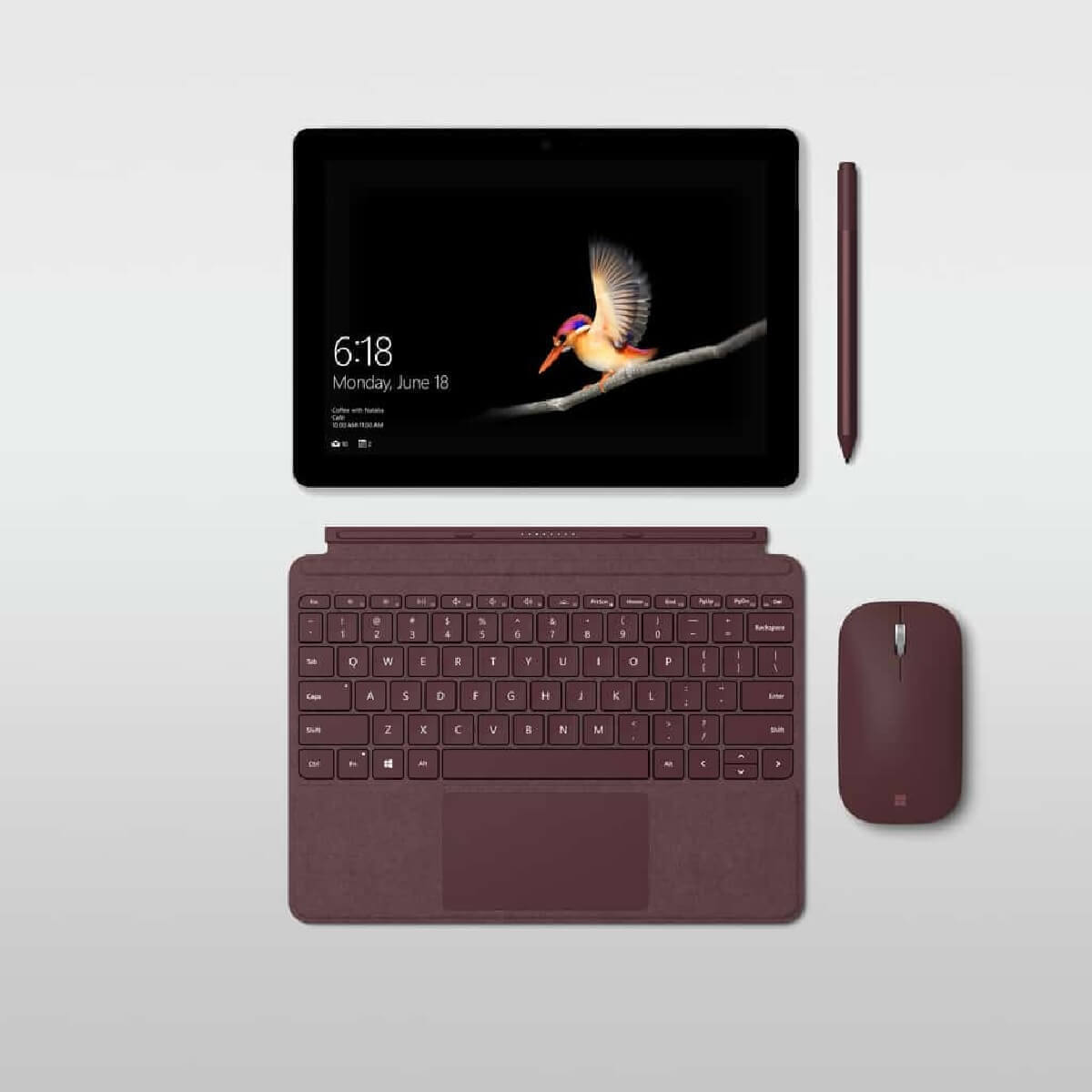Surface mouse and keyboard revealed by FCC fillings
