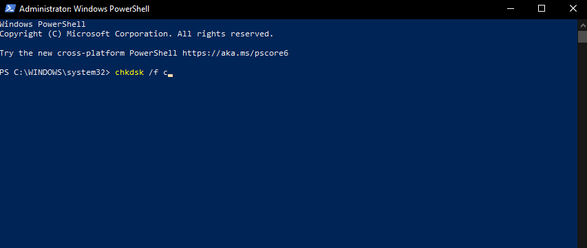 PowerShell command - How to fix a dead SSD