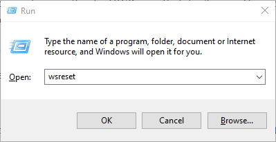 wsreset command Viber not opening windows 10