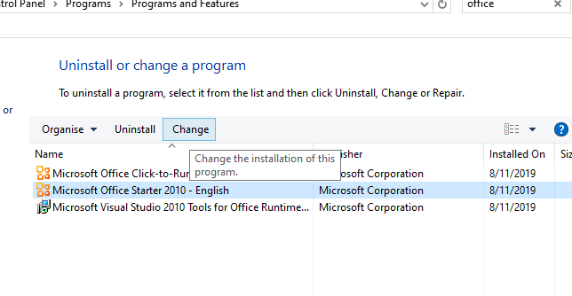 The Change button microsoft publisher won't send email