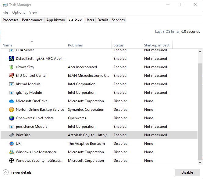 The Task Manager window gog games not installing