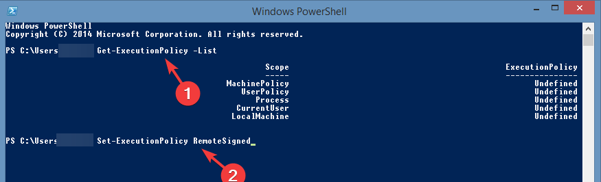 change execution policy running scripts is disabled on this system powershell error