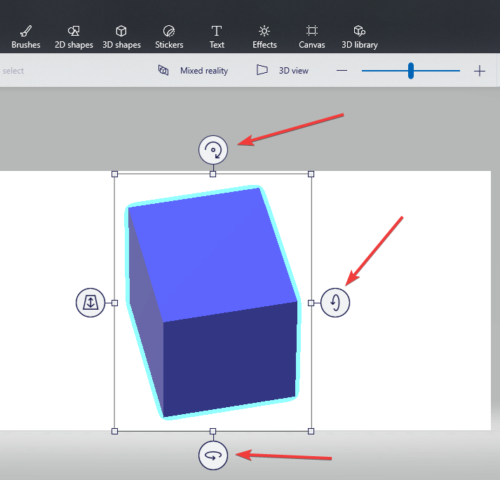 rotate 3D shape - How to rotate view Paint 3D
