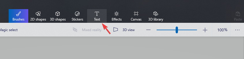 text button - Paint 3D how to move text; How to move objects