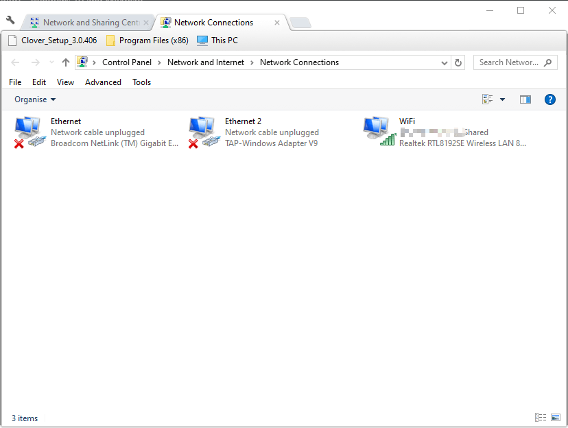 network connections website not opening except google
