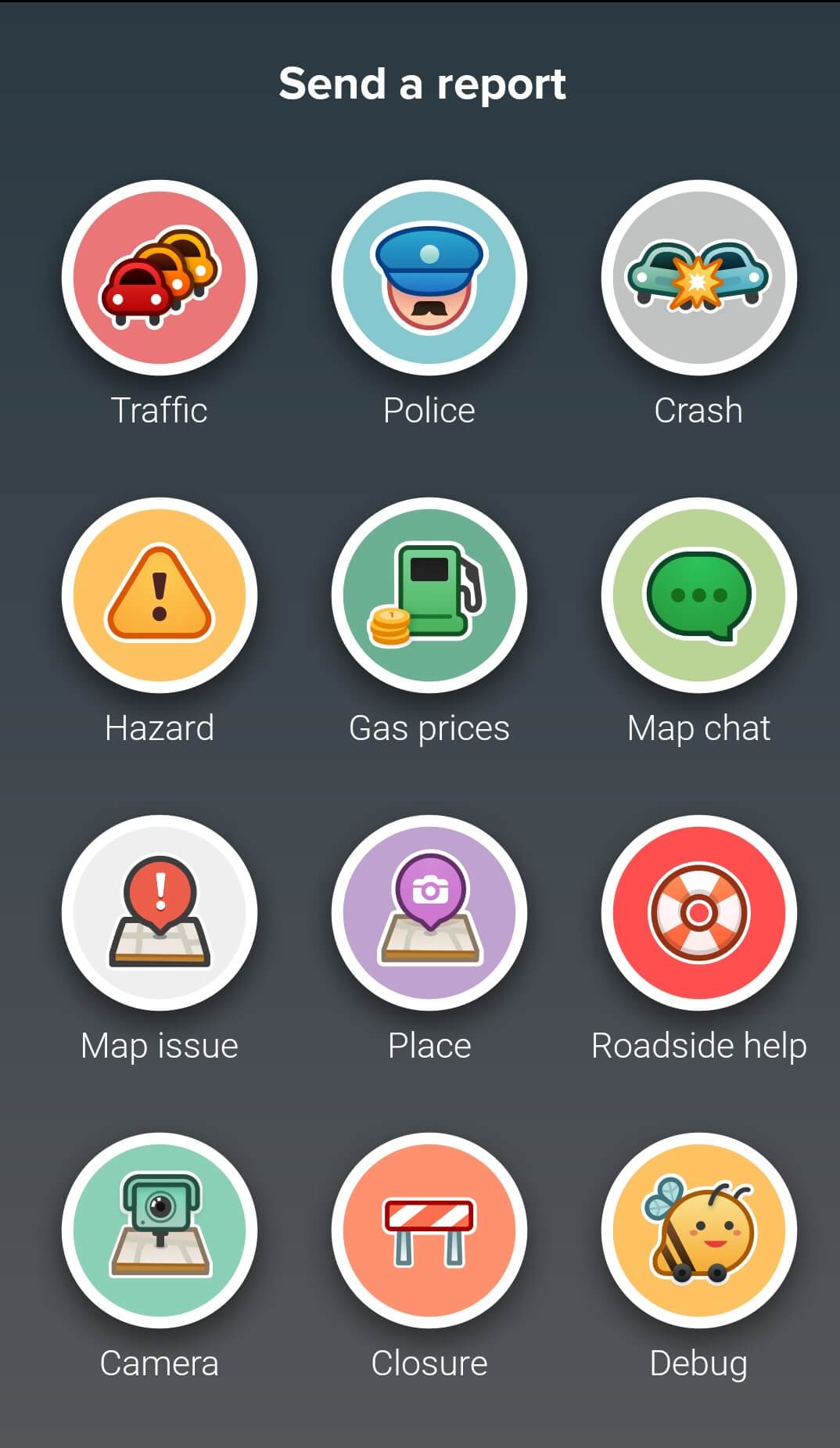 Waze Map Symbols