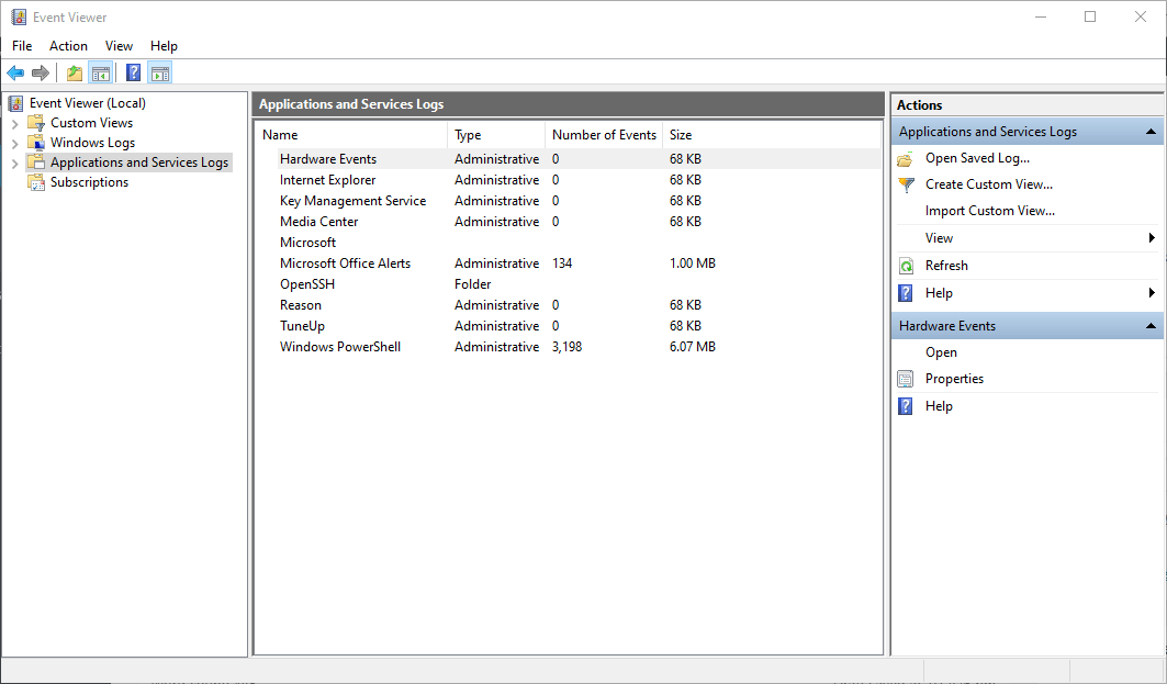 Event Viewer microsoft intune not installing apps