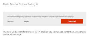 Media transfer protocol porting kit что это