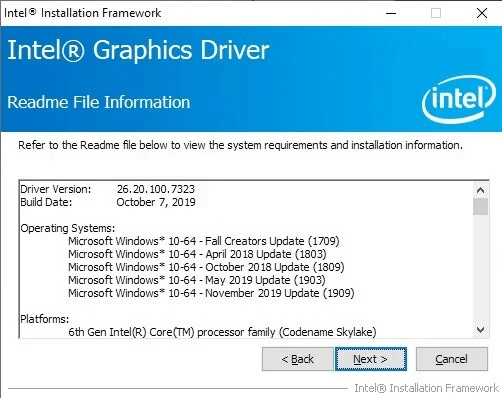 Windows 10 1909 driver update