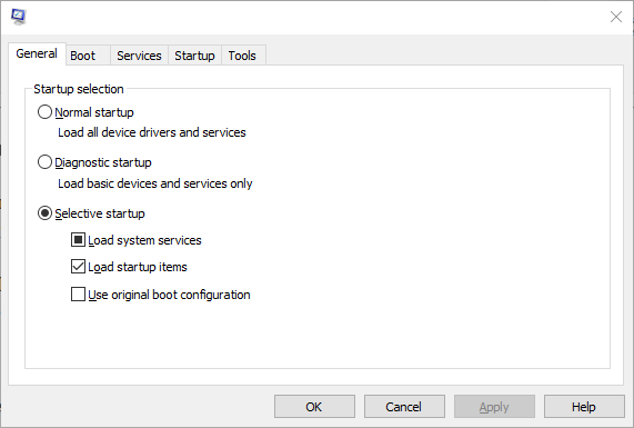 The Selective startup options outlook the information store cannot be opened