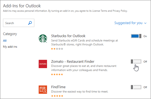 Outlook Add-ins