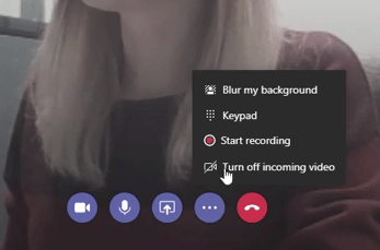 microsoft teams chat Toggle background blur