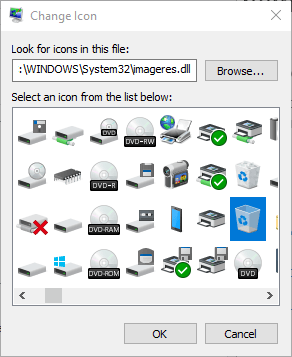 Change Icon window windows 10 custom recycle bin icon not refreshing