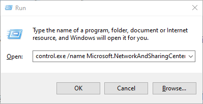 launch network connections in run