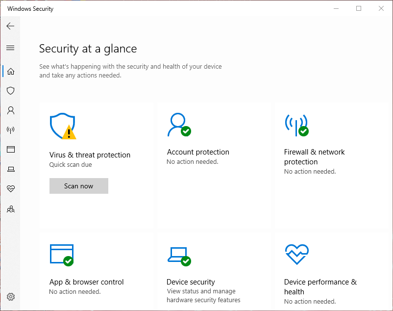 Windows Security microsoft office account blocked