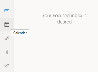 Calendar button outlook the delegates page is not available