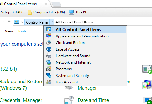 All Control Panel Items option outlook the drive that contains your data file is out of disk space