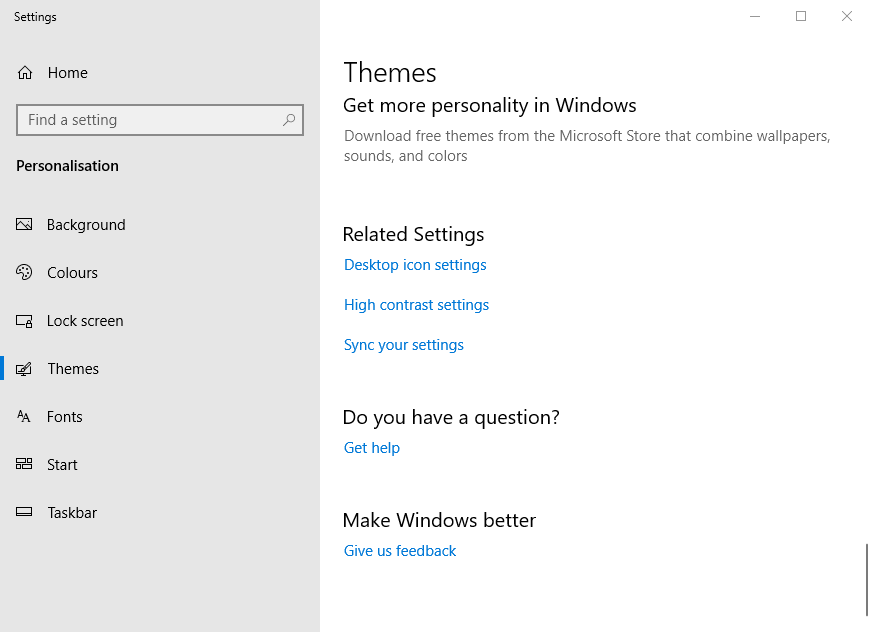 The Themes tab windows 10 custom recycle bin icon not refreshing