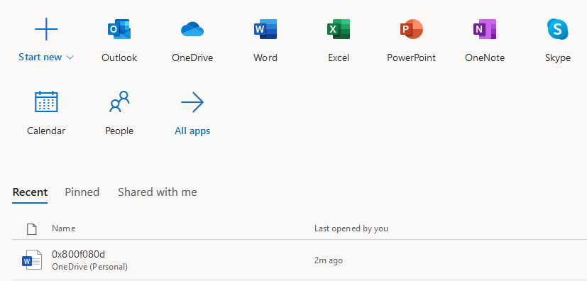 onedrive online how to display office document in browser