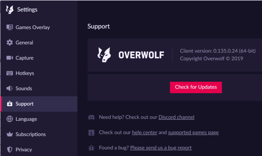 Overwolf overlay not launching