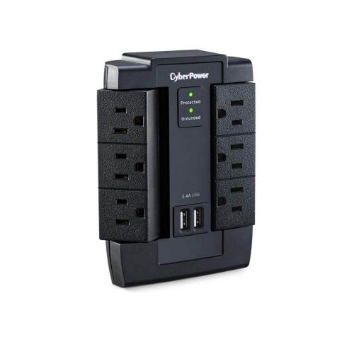 Surge protector with USB support CyberPower CSP600WSU