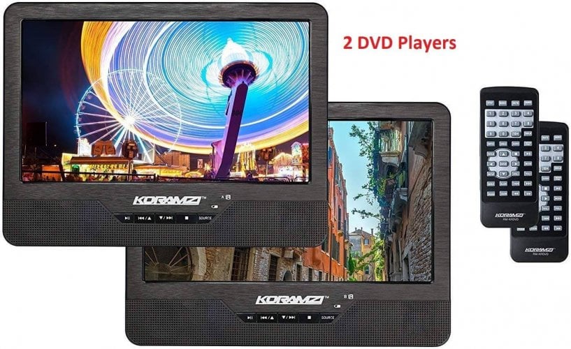 Koramzi Portable Best dual screen portable DVD player