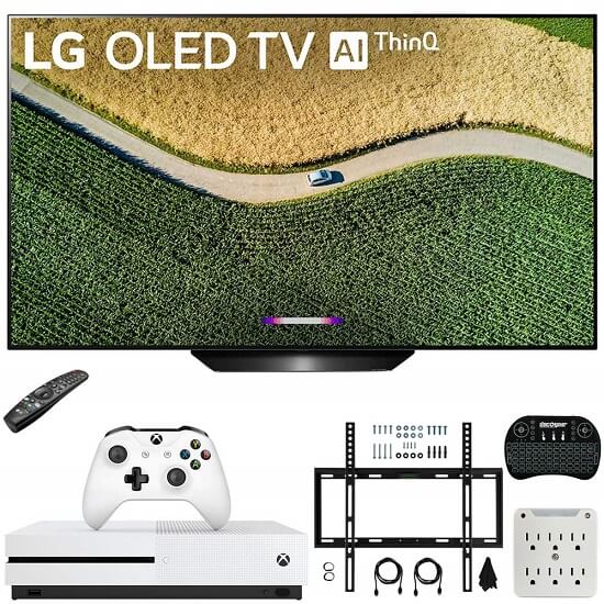 LG OLED65B9PUA B9 & Microsoft Xbox One S 1TB Bundle