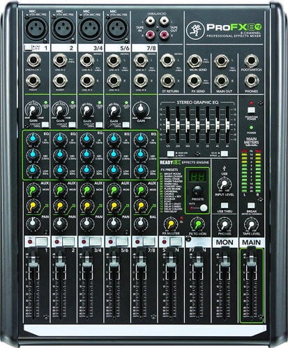 Mackie PROFX8V2 best small audio mixer with effects