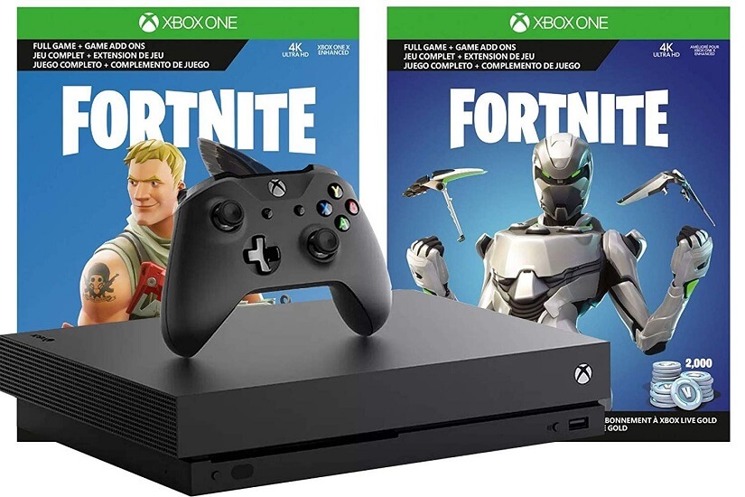 Microsoft Xbox One X Fortnite True 4K Epic Bundle