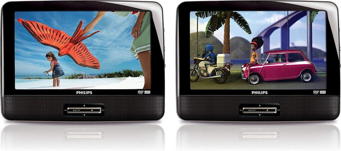Philips PD9016 9″ Best dual screen portable DVD player