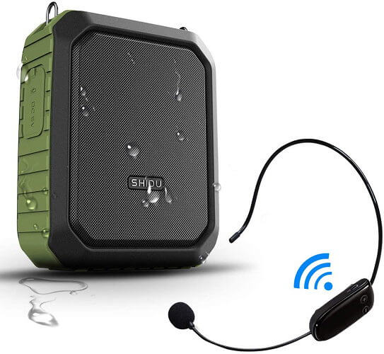 Portable Bluetooth Waterproof Voice Amplifier best voice amplifier for teachers and tour guides