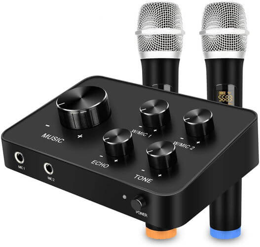 Portable Karaoke Microphone Mixer System best audio mixers for music and karaoke 